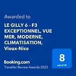 Apartmán Le Gilly 6 - F3 Exceptionnel, Vue Mer, Moderne, Climatisation, Vieux-nice
